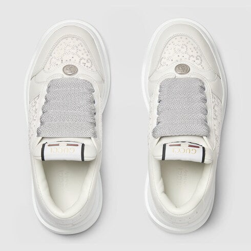 Gucci Screener GG Crystals Trainer Sneakers - 2