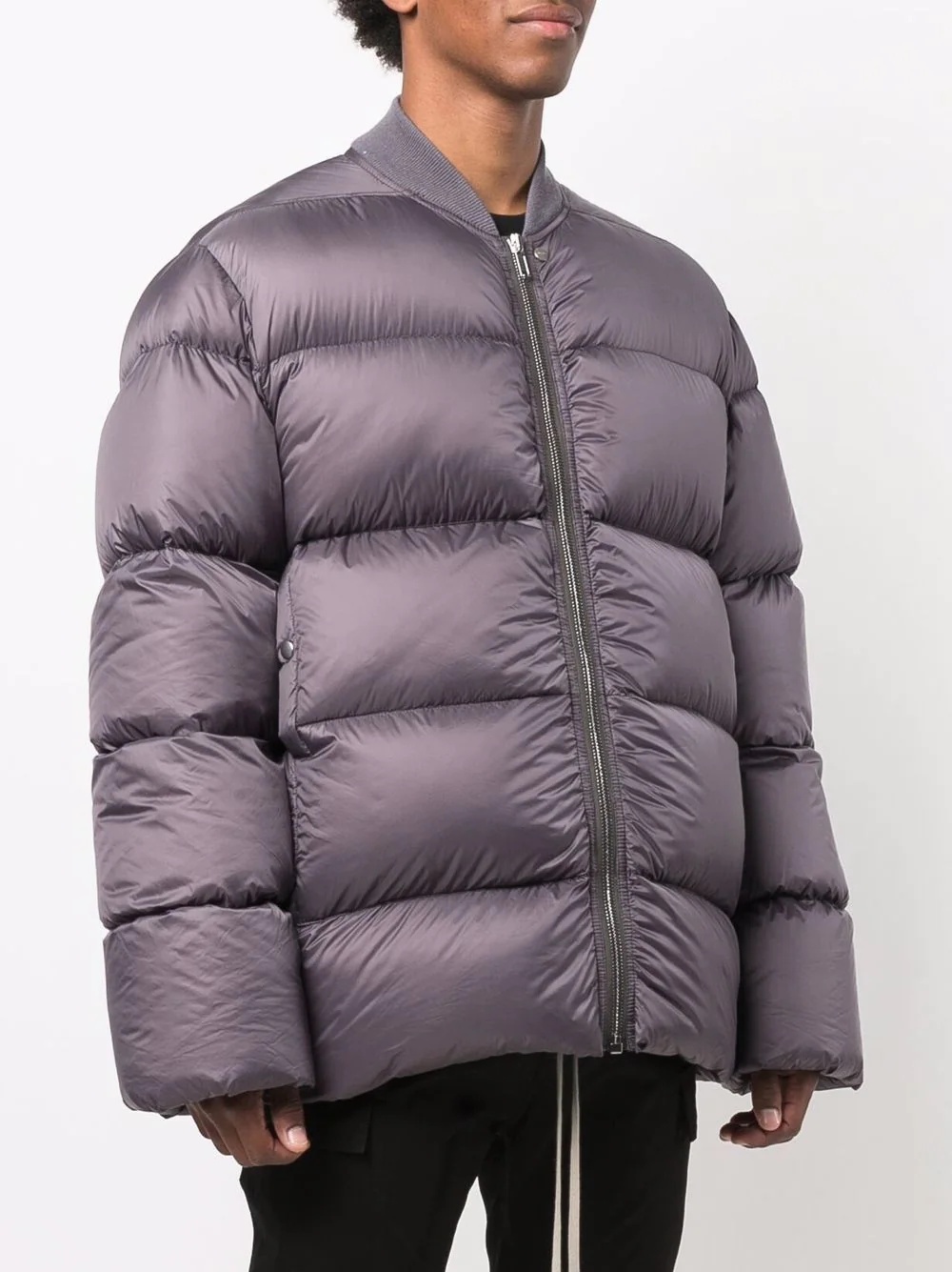 collarless puffer jacket - 3