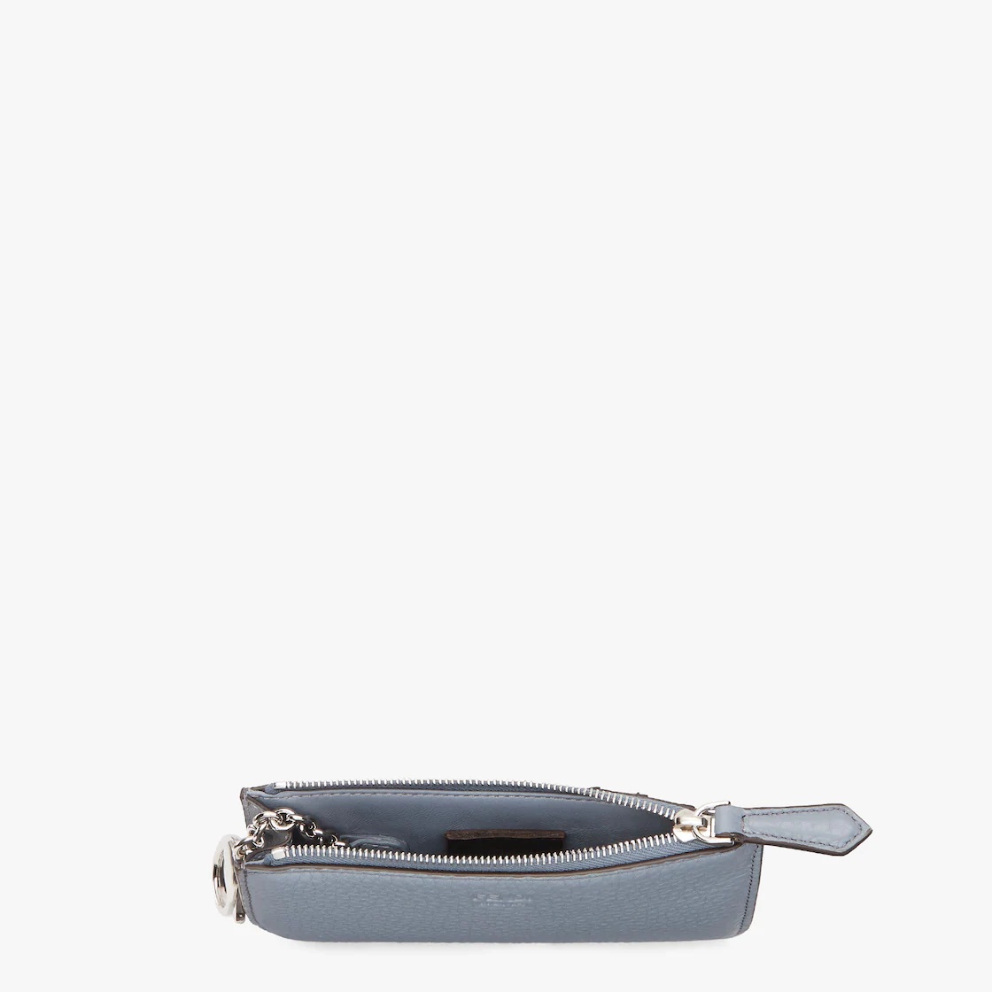 F is Fendi key ring pouch with gusseted sides. The reverse side has four card slots. Inside there is - 3
