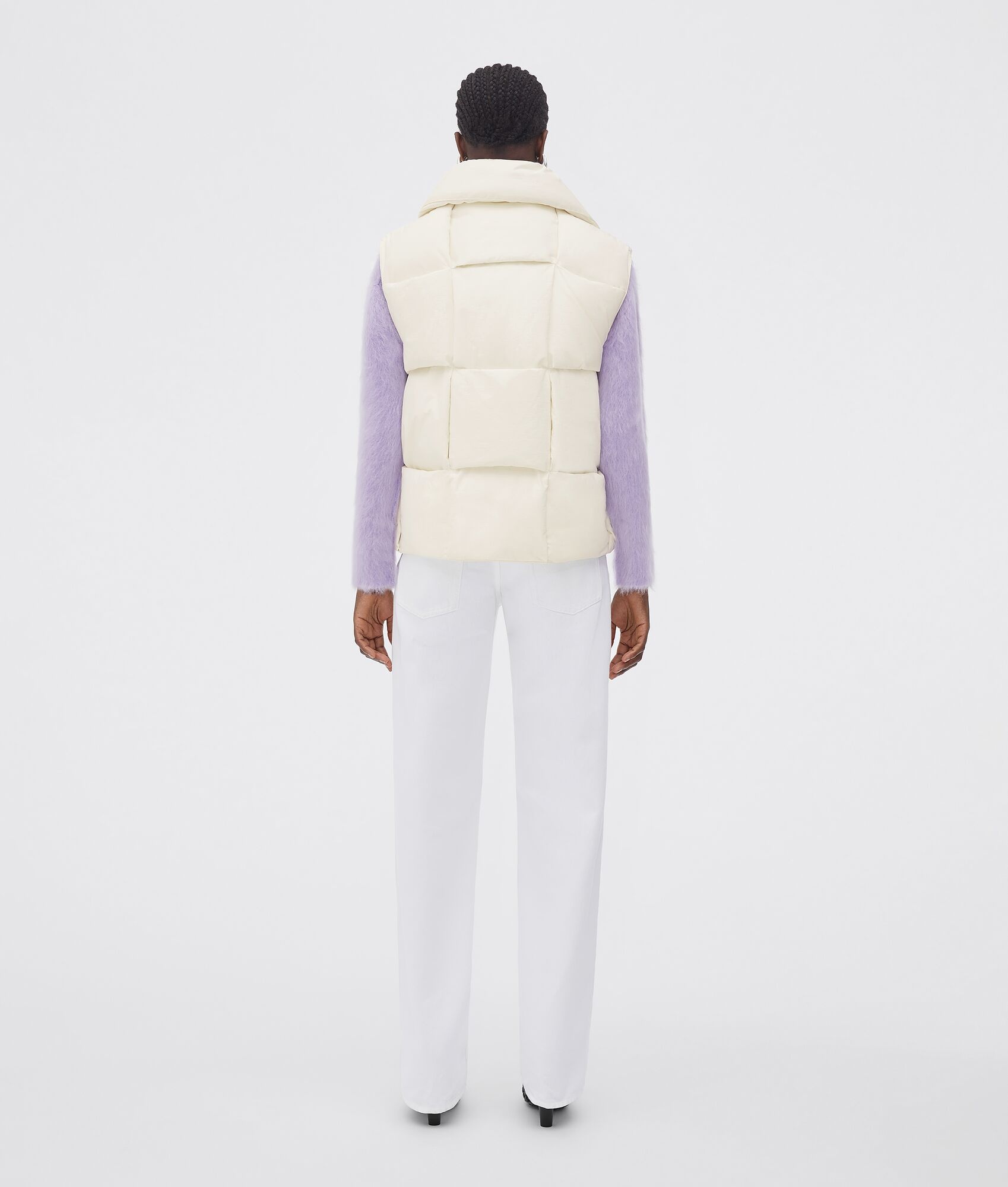 Padded Nylon Intreccio Gilet - 3