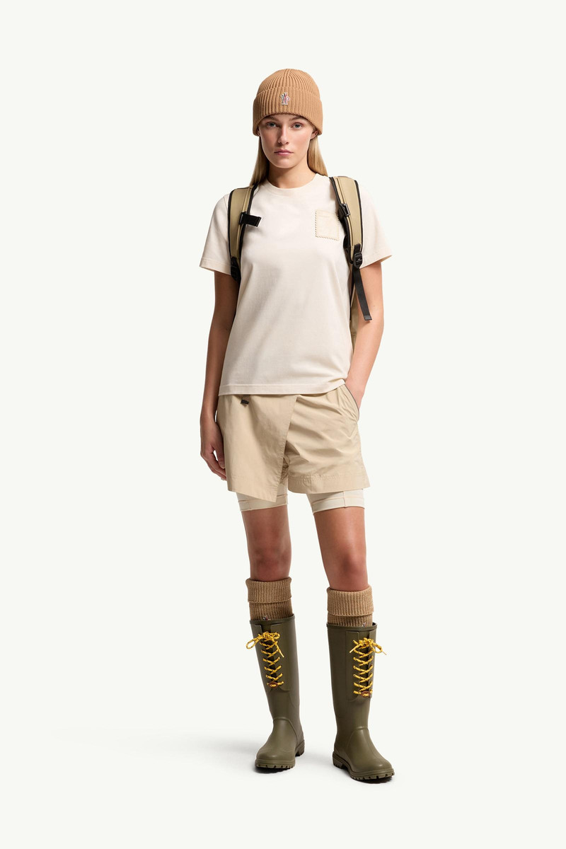Moncler Grenoble Botanical Patch Cotton Blend T-Shirt outlook