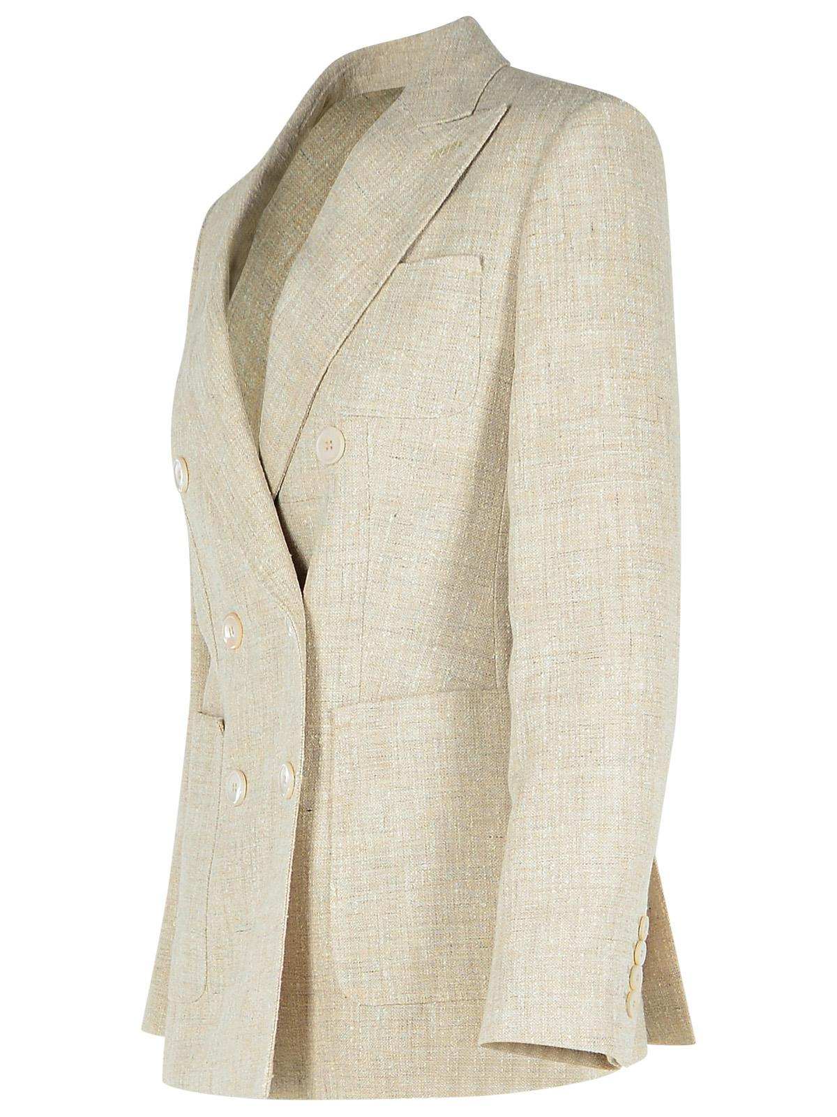 Max Mara Ivory Linen Blend Blazer Women - 2