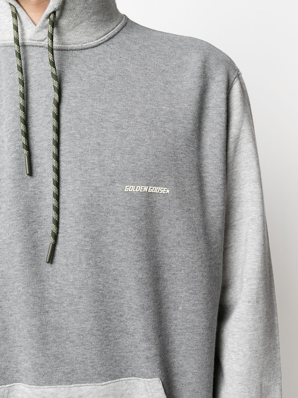 contrast panels hoodie - 5