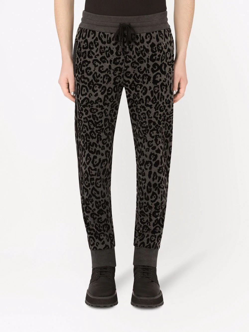 leopard-print track trousers - 3