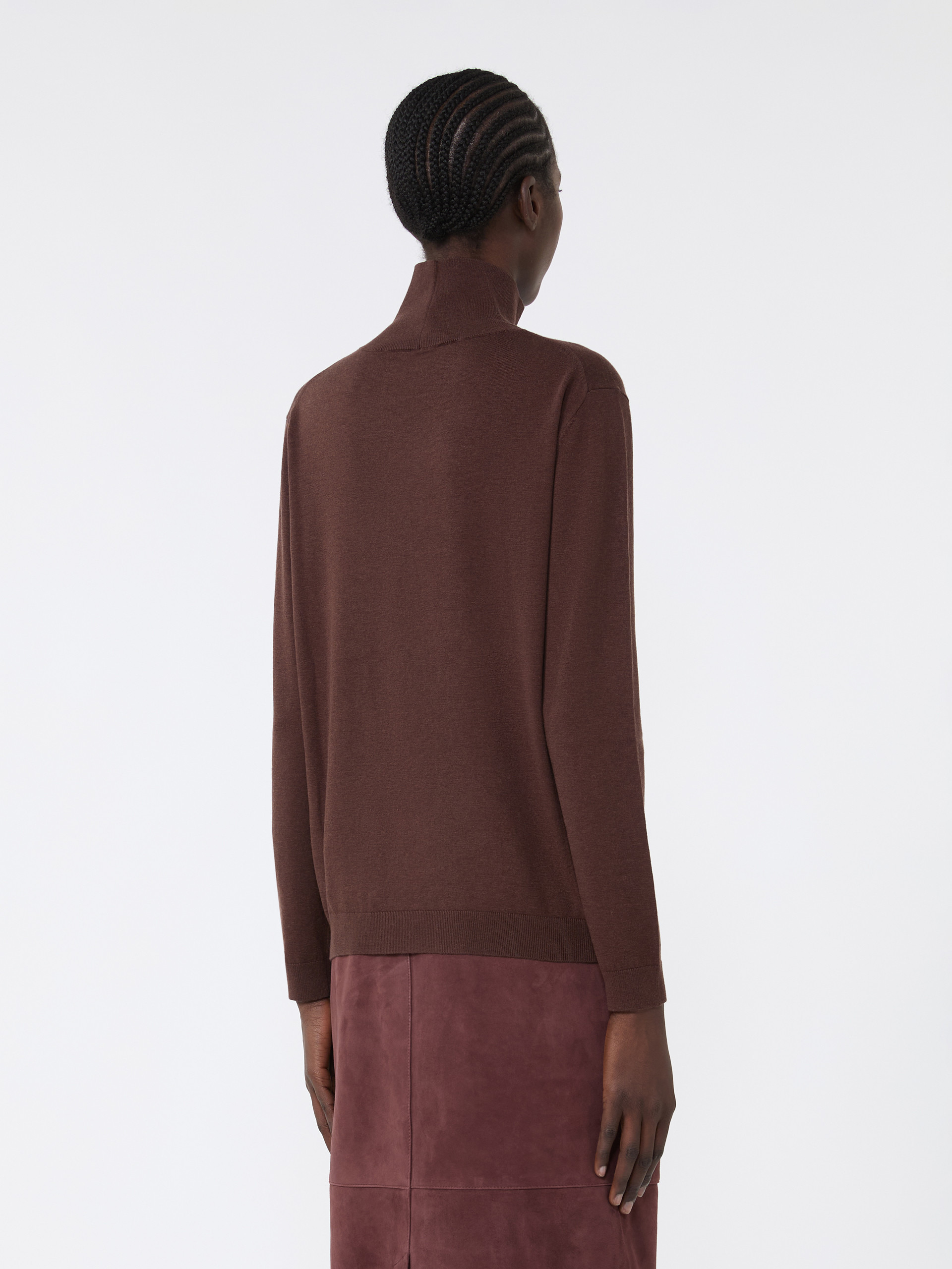 KIKU Wool and silk knit turtleneck - 4