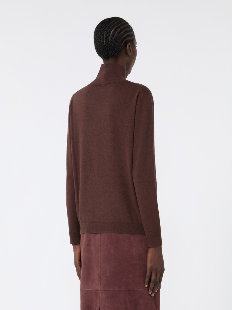 KIKU Wool and silk knit turtleneck 4