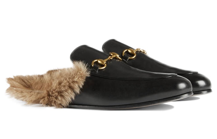Gucci Princetown Series Wool Slipper Black 397647-DKHH0-1063 - 3