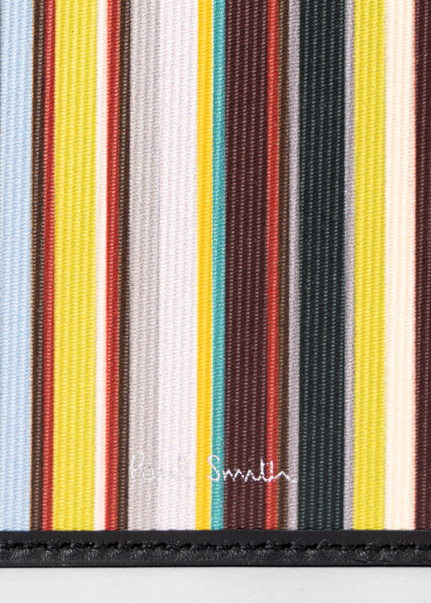 'Signature Stripe' Zip-Around Wallet - 3