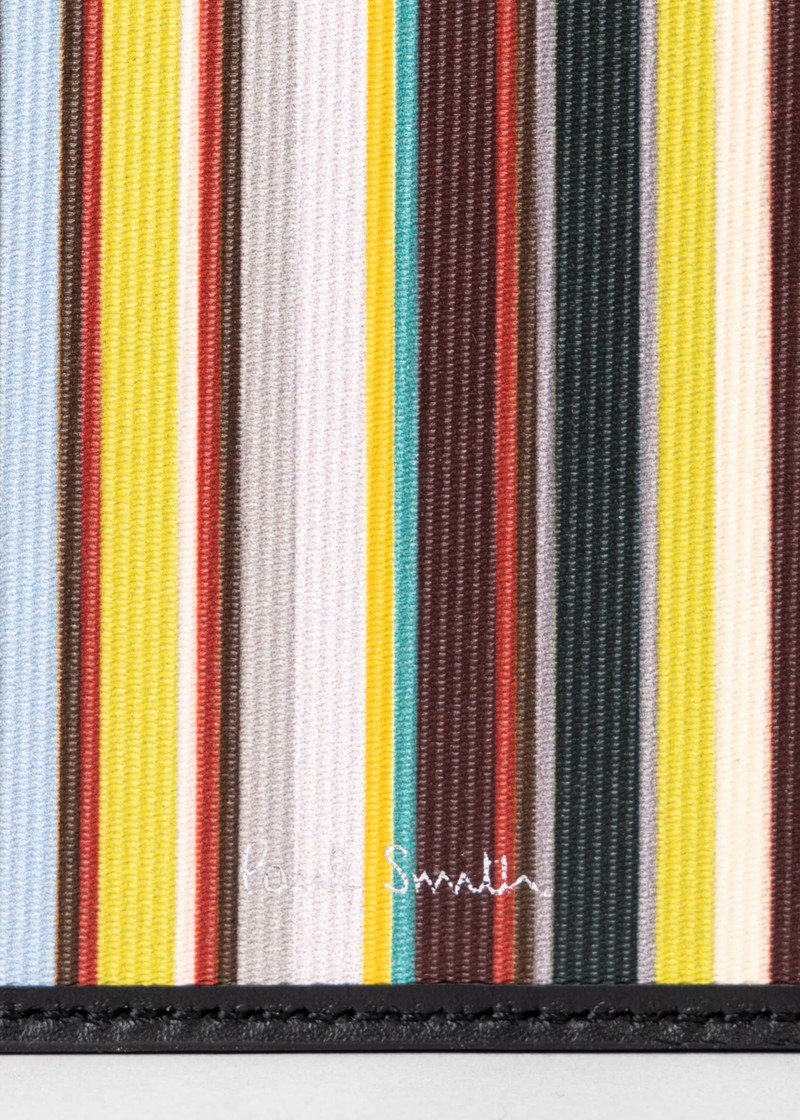 'Signature Stripe' Zip-Around Wallet 3