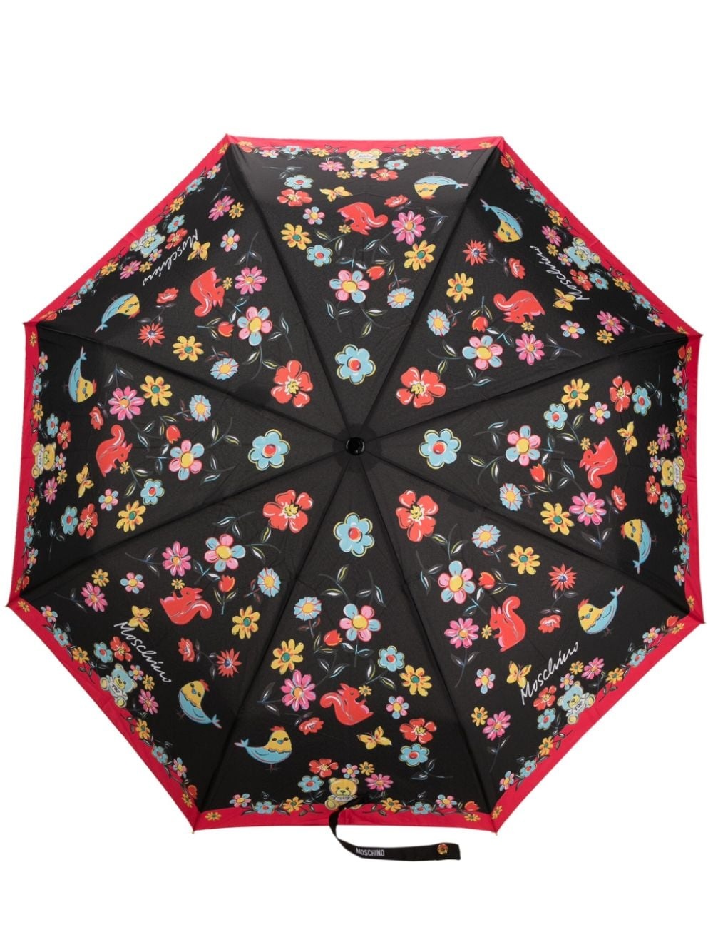 floral-print foldable umbrella - 1