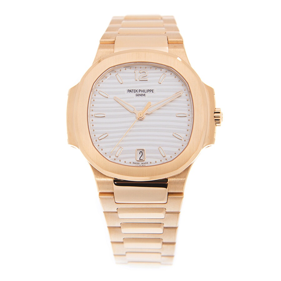 Patek Philippe Nautilus 18kt Rose Gold Automatic Silver Dial Ladies Watch 7118-1R-001 - 2