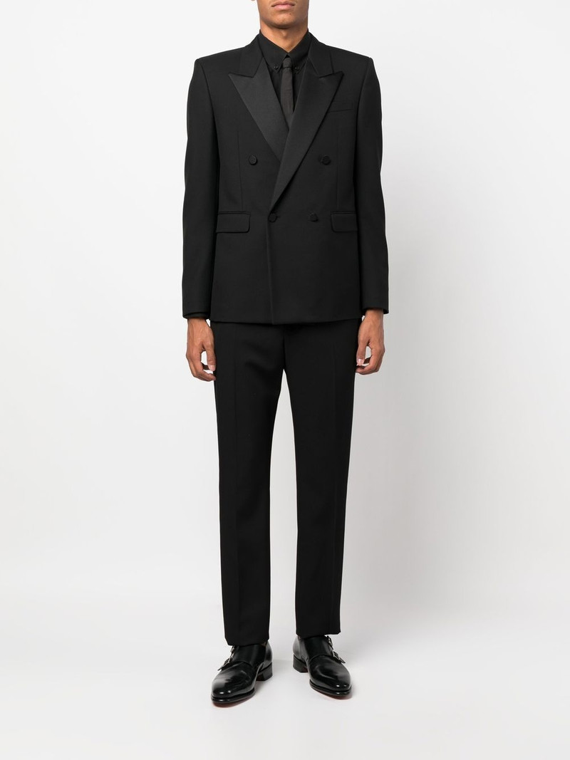 SAINT LAURENT straight-leg tailored trousers outlook