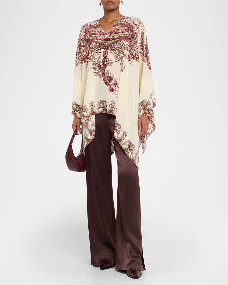 Etro Printed Silk Poncho outlook