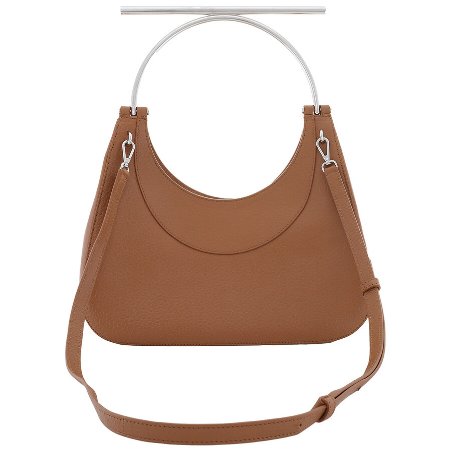Alexander Mcqueen Ladies Pecan / Silver T-Bar Bag - 5