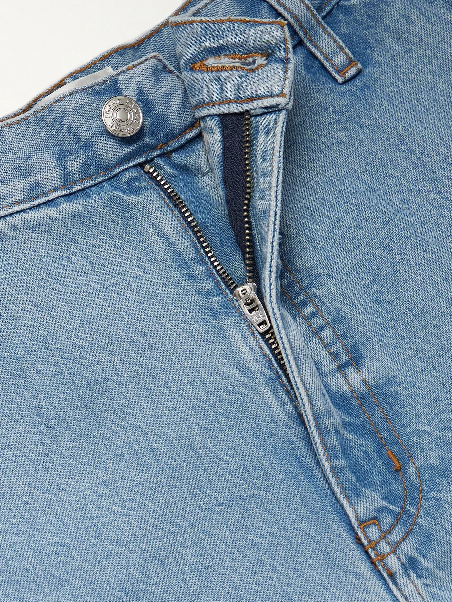 The Drape mid-rise wide-leg organic jeans Light denim - 5