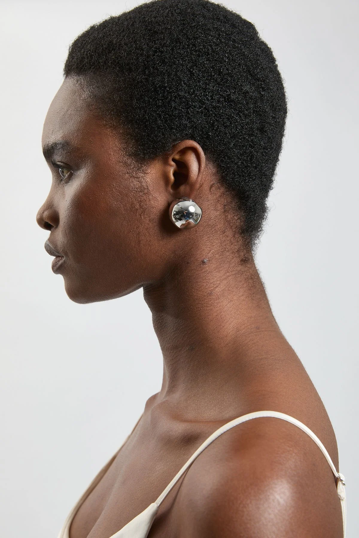Statement Sphere Stud Earrings - 1