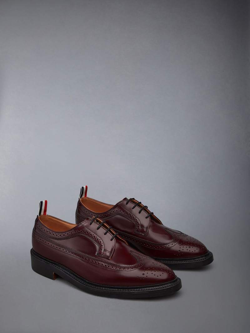 Thom Browne LONGWING BROGUE W/ LEATHER SOLE IN SPAZZOLATO LEATHER outlook