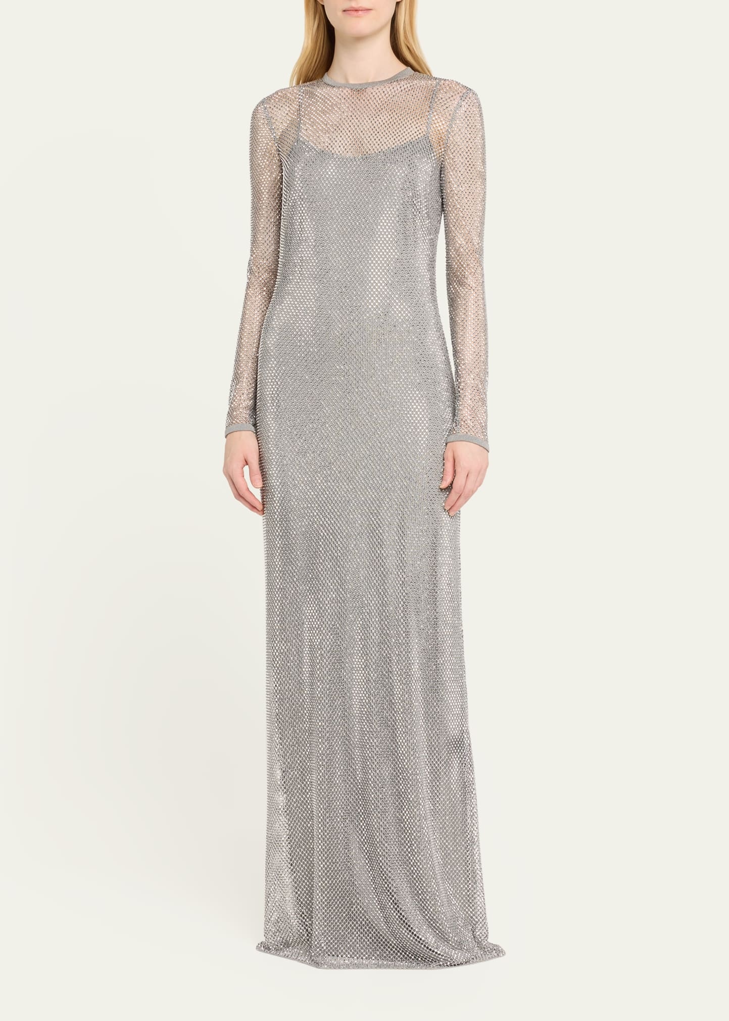 Crystal Embellished Gown with Slip - 2