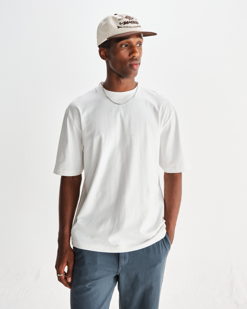 Wax London Milton - White Organic Compact Cotton T-Shirt outlook
