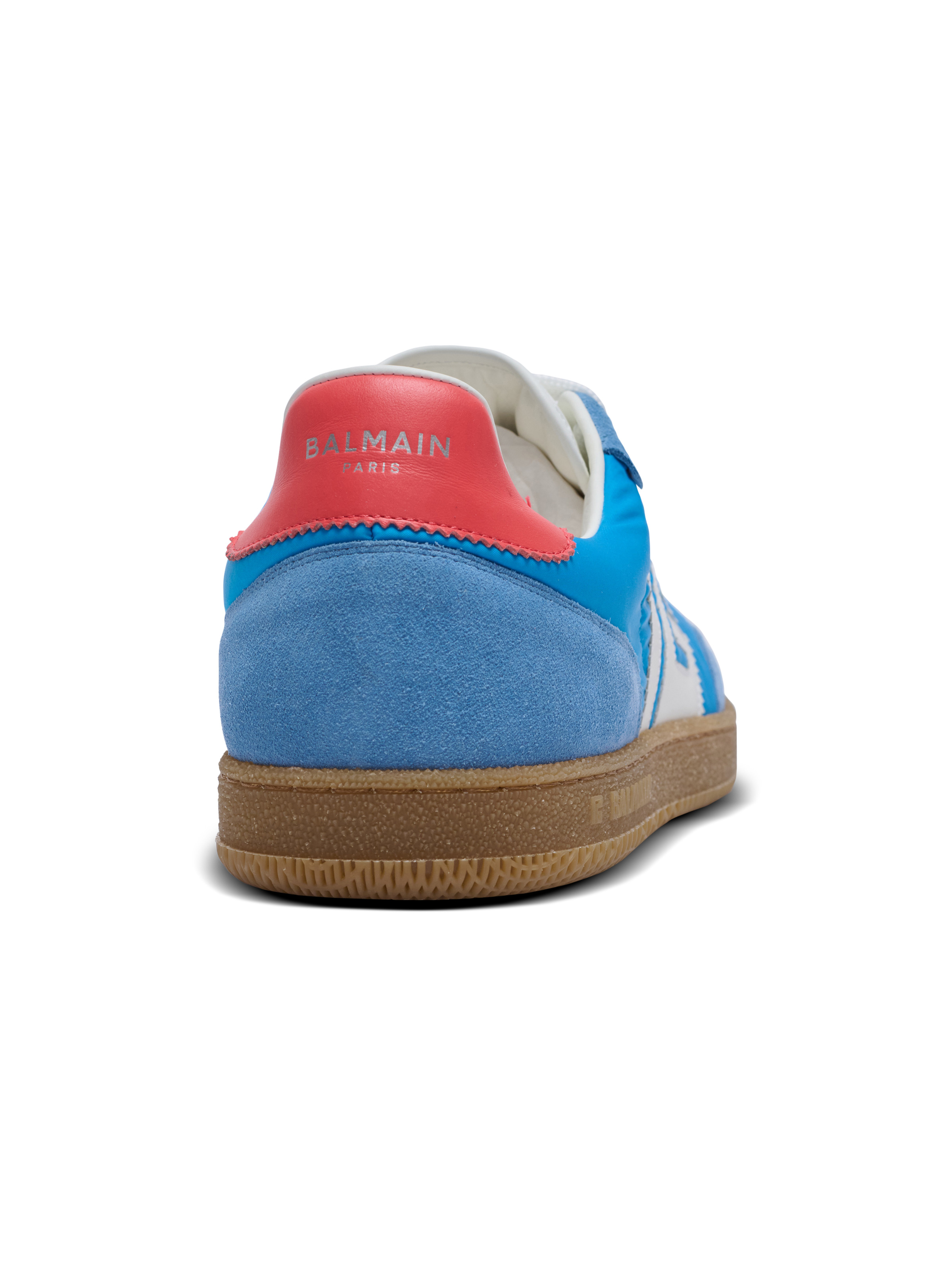 Balmain Swan trainers in leather, suede and nylon - 8