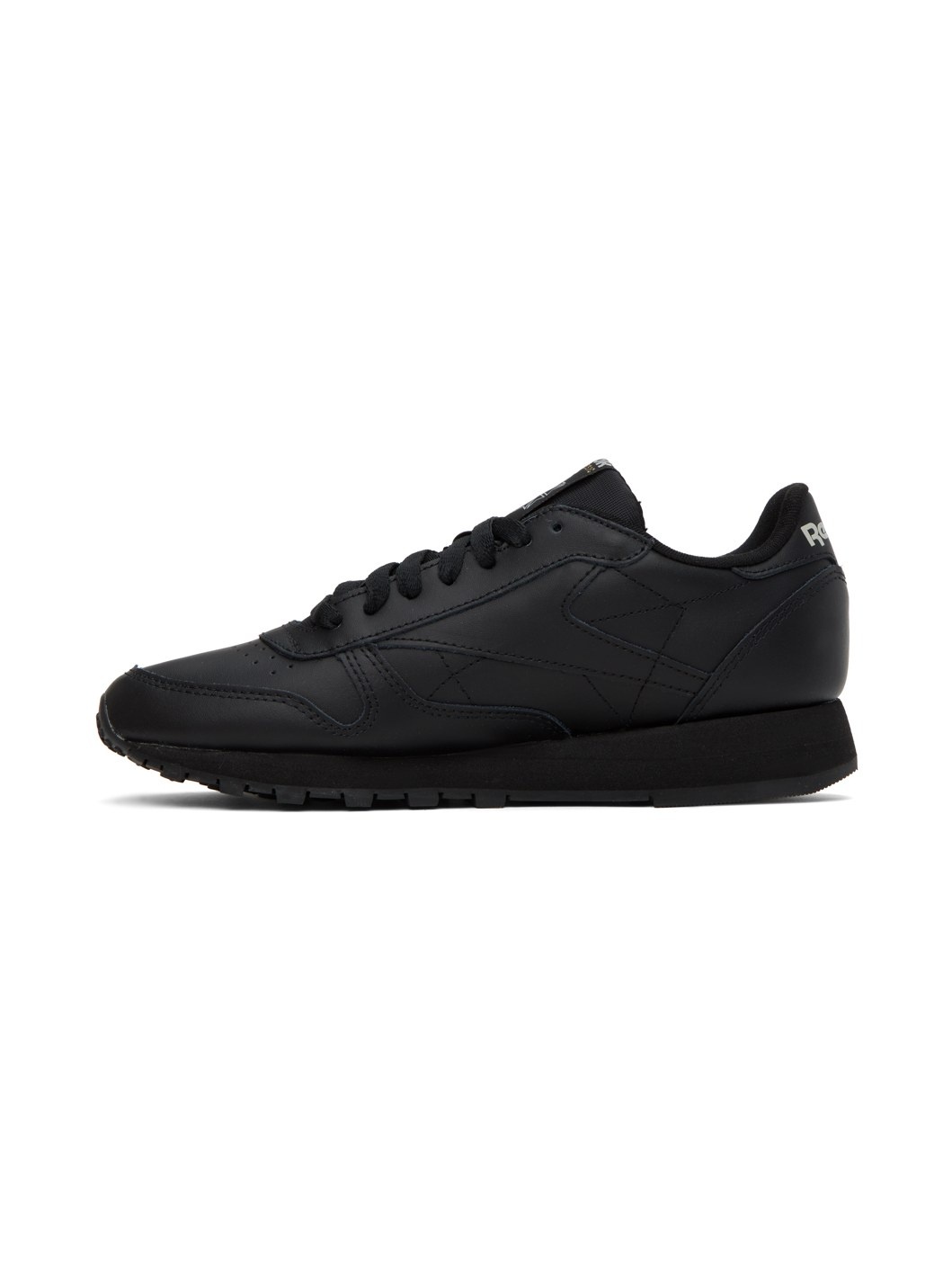 Black Classic Leather Sneakers - 3