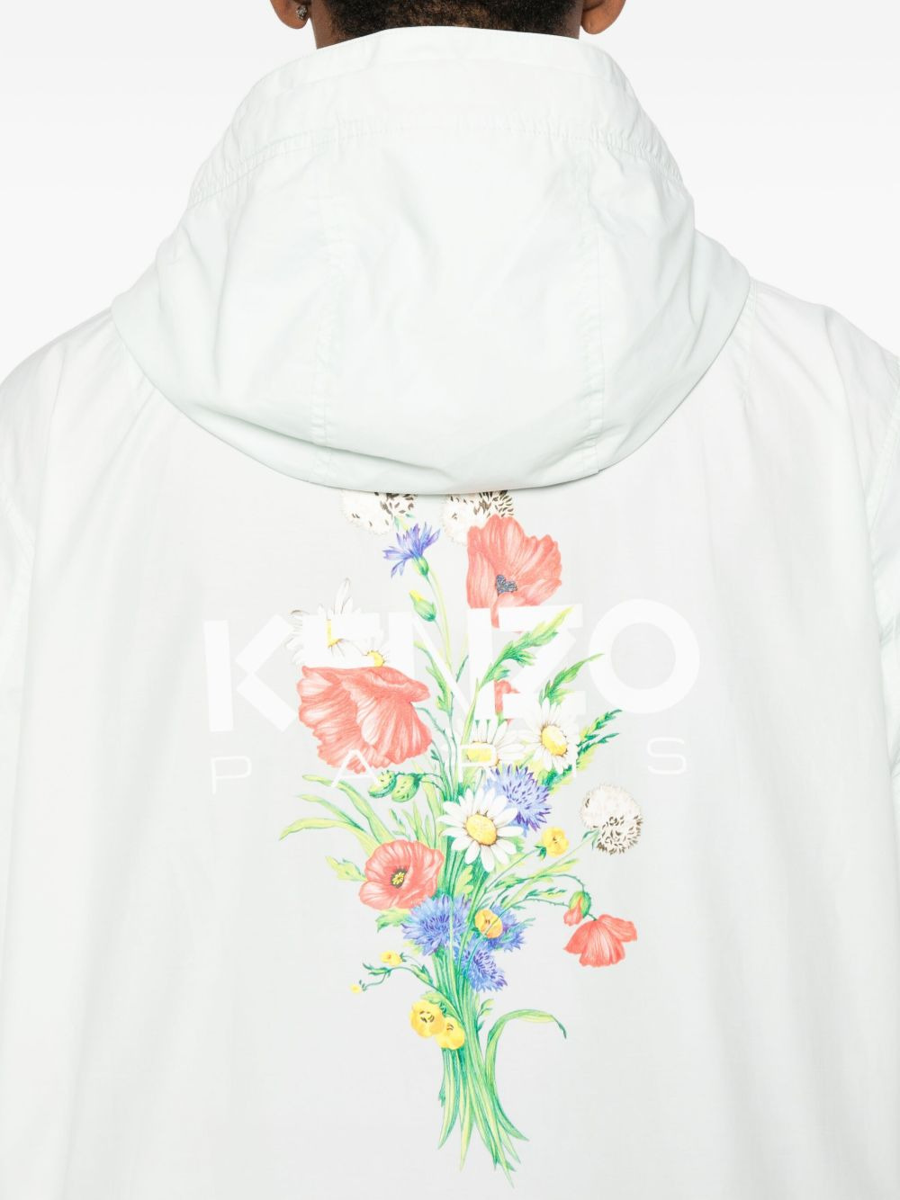 floral-print hooded jacket - 5