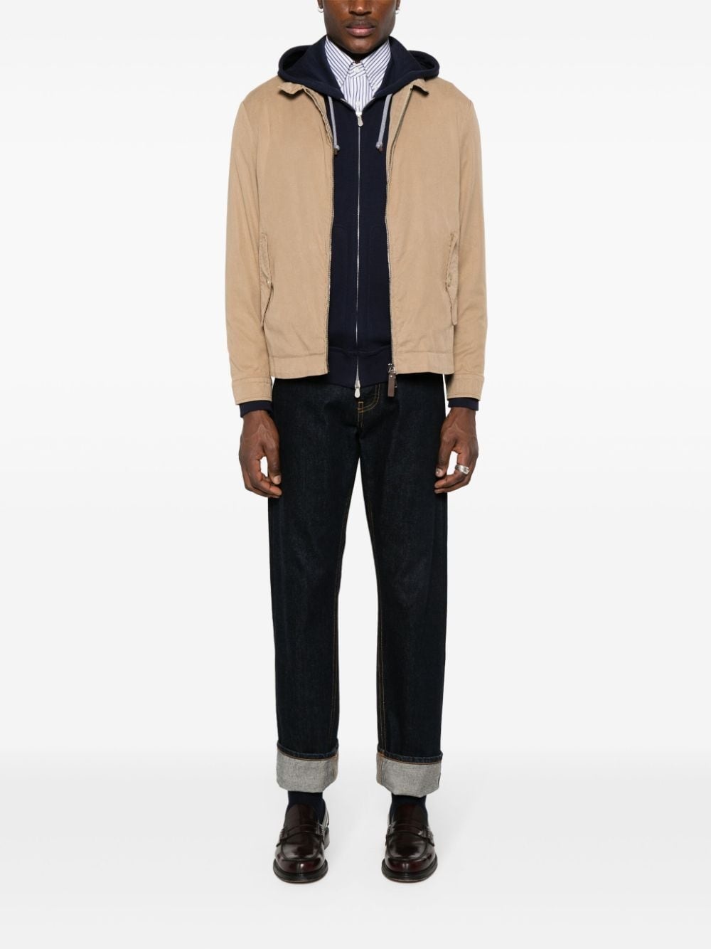 gabardine bomber jacket - 2