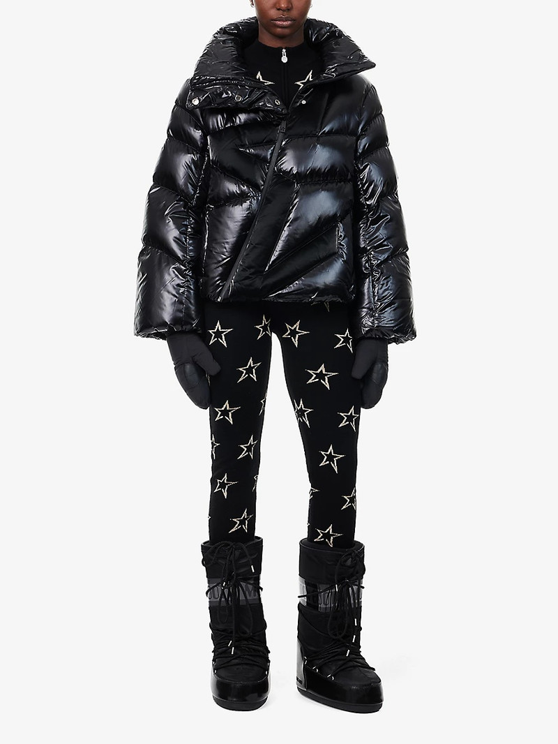PERFECT MOMENT Ariel foiled-star shell-down ski bomber jacket outlook