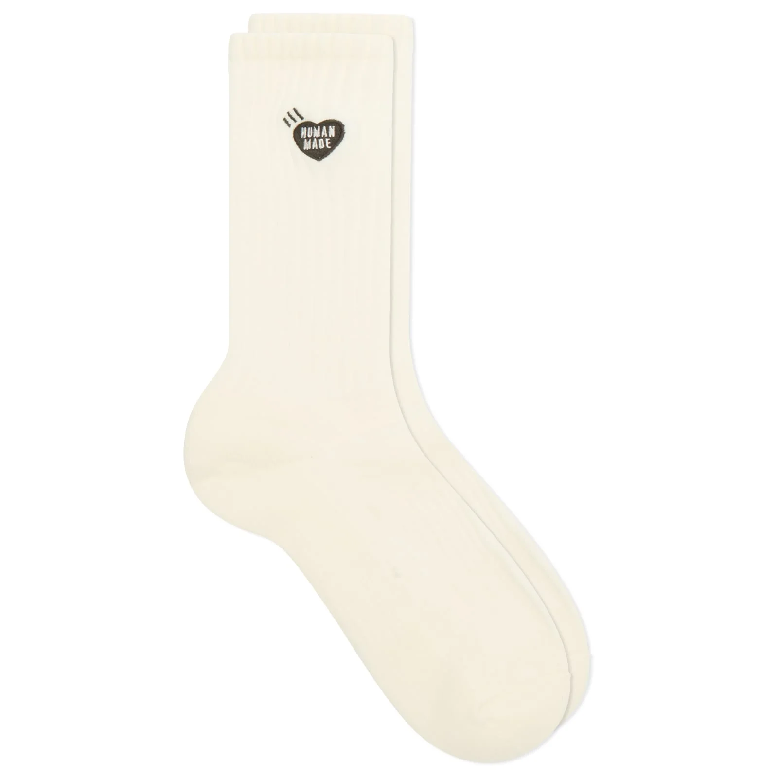 Human Made Heart Logo Pile Socks - 1