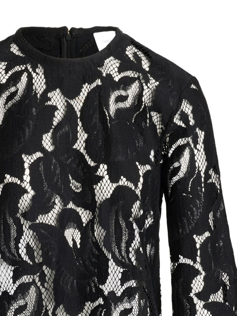 PATOU balloon-sleeve lace top outlook