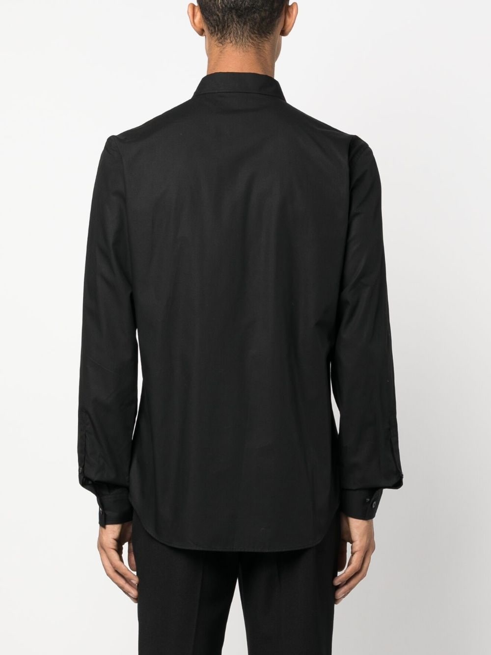 logo-print cotton shirt - 4