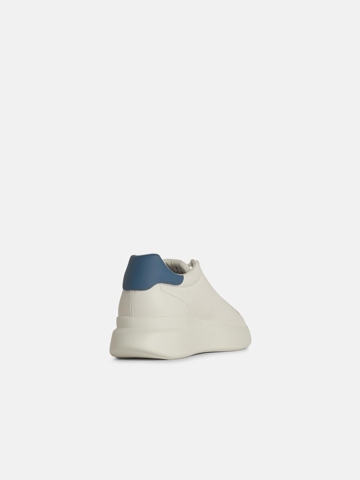 'H582' WHITE LEATHER SNEAKERS - 3