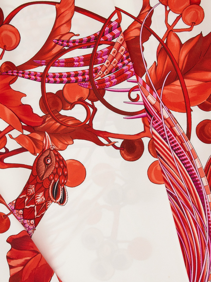 Animal print silk scarf 4