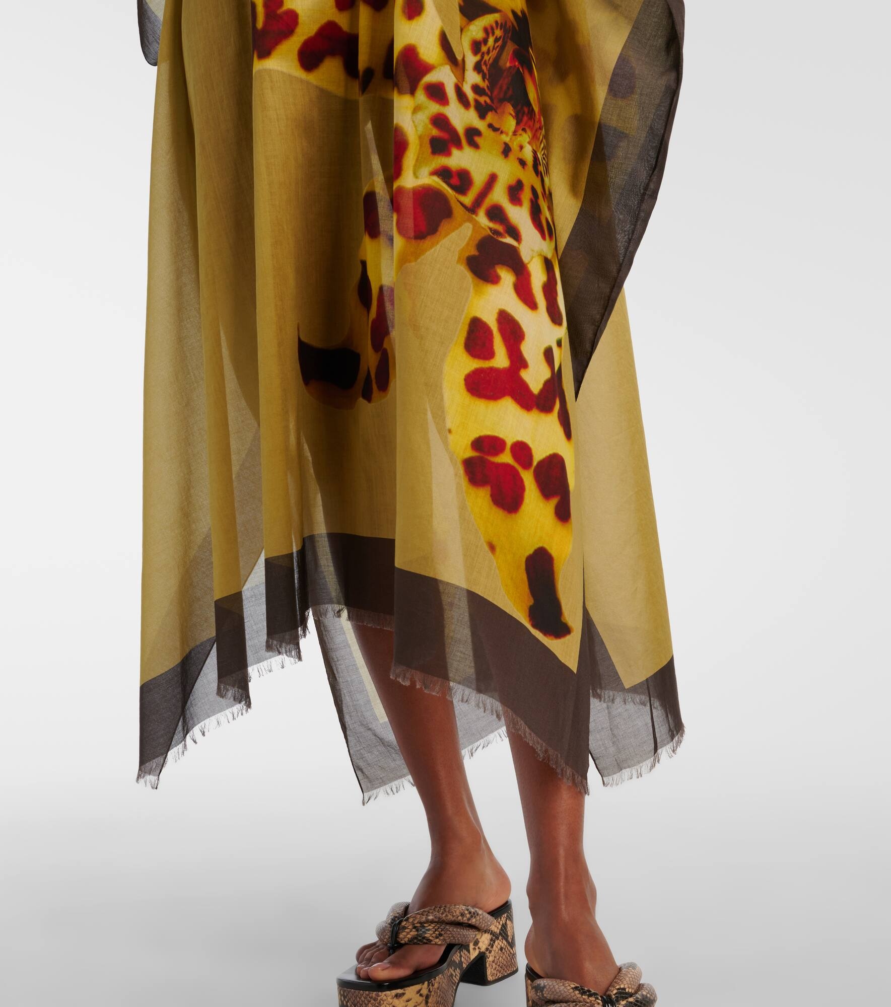 Floral cotton beach cover-up - 6