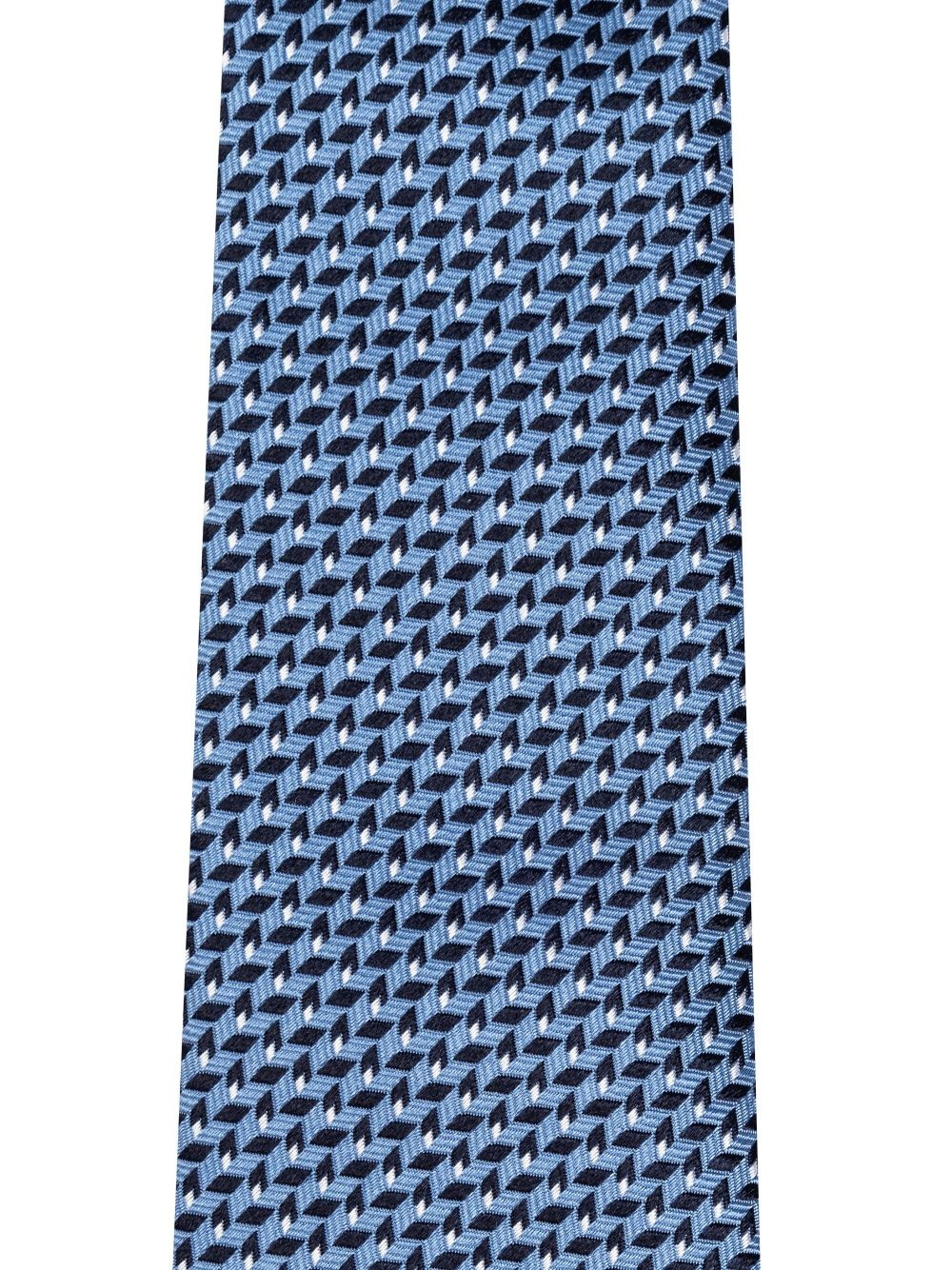 patterned-jacquard silk tie - 2