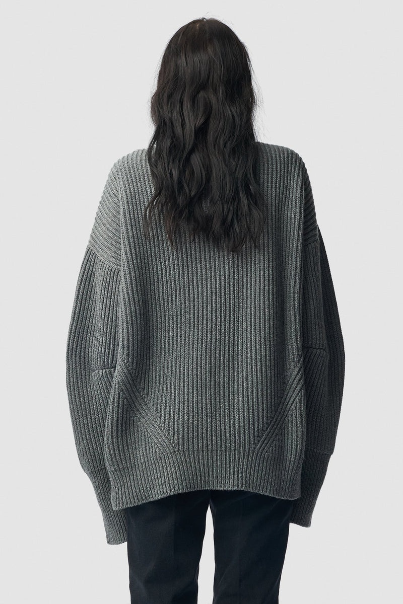 Ann Demeulemeester Ulla High Neck Oversize Jumper | REVERSIBLE