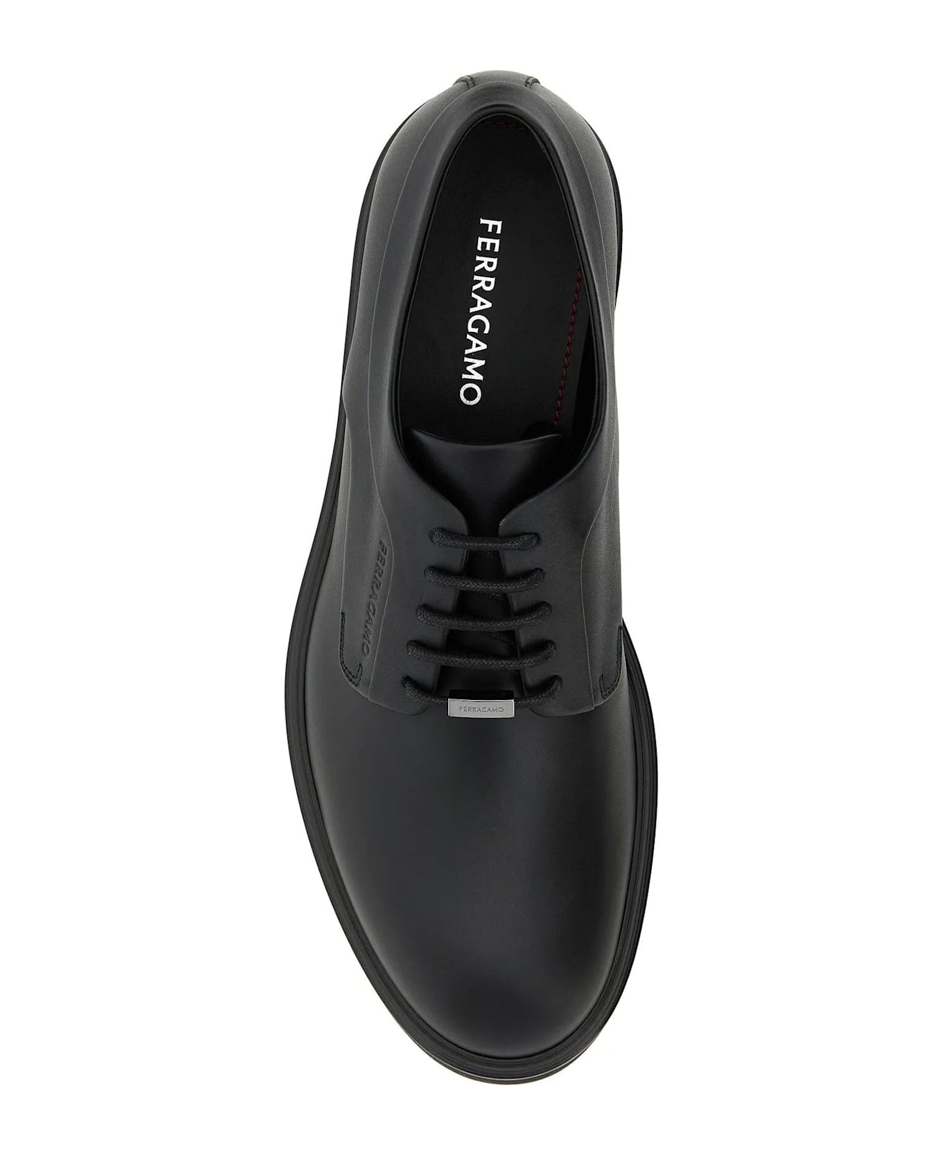 Black Leather Cervantes Lace-up Shoes - 4