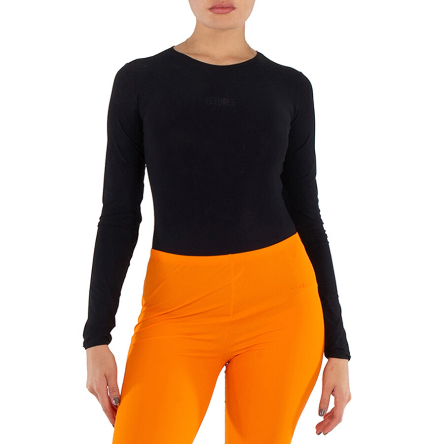 MM6 Maison Margiela Long Sleeve Bodysuit - 3