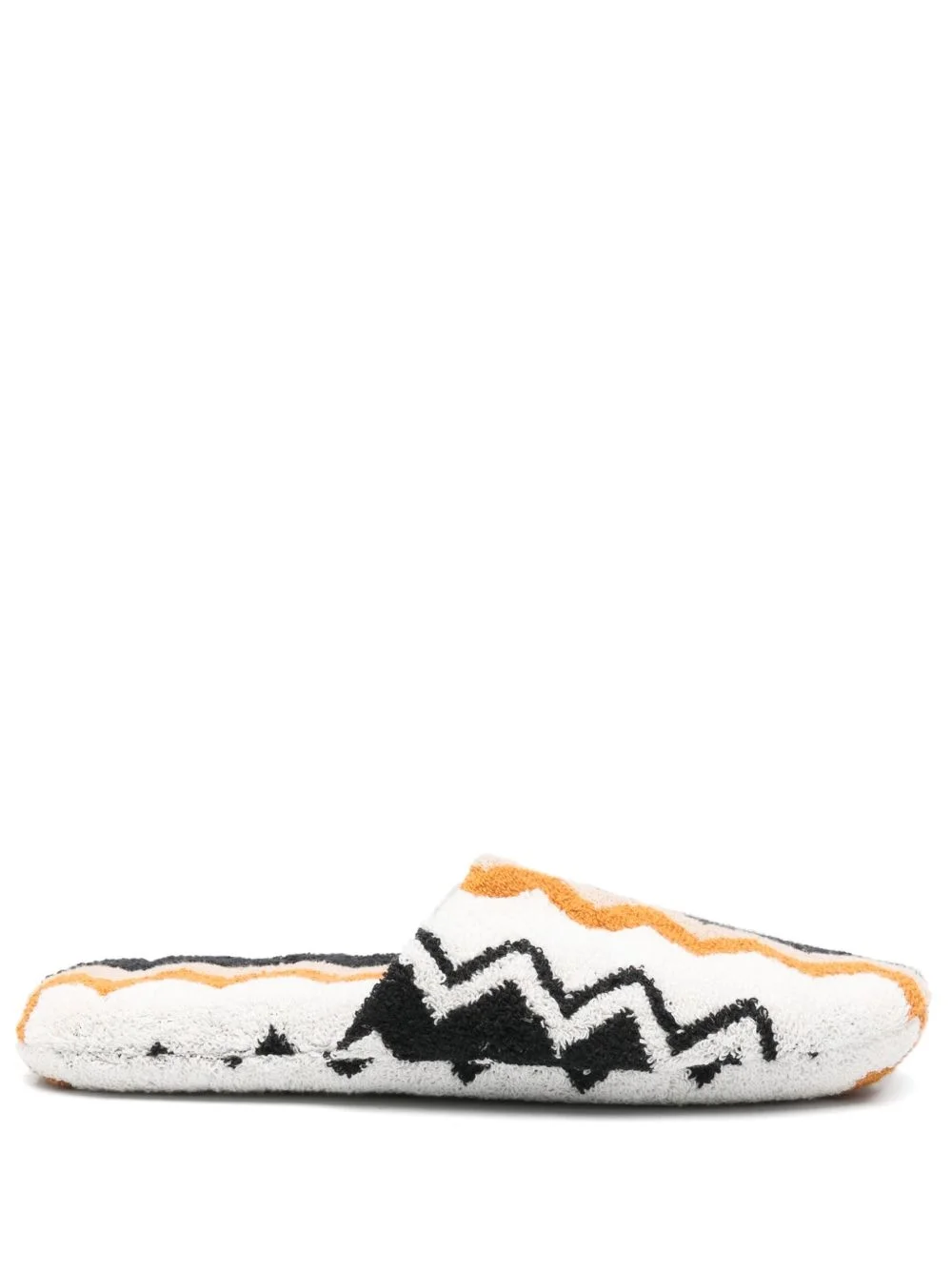 zigzag-woven slippers - 1