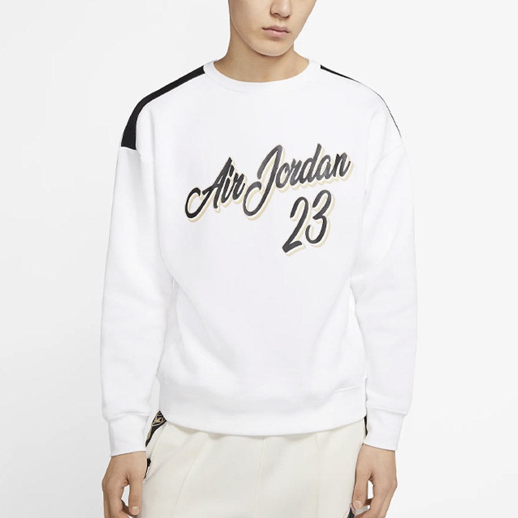 Air Jordan 23 Remastered Plush Pull-On Sweatshirt For Men White CT6283-100 - 5