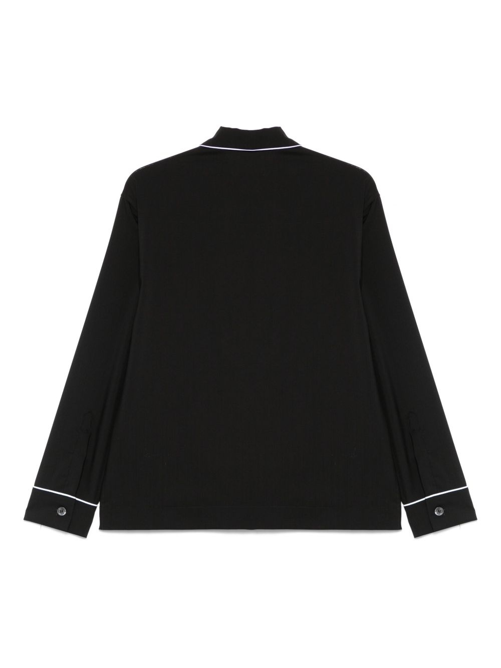 contrasting-trim shirt - 2