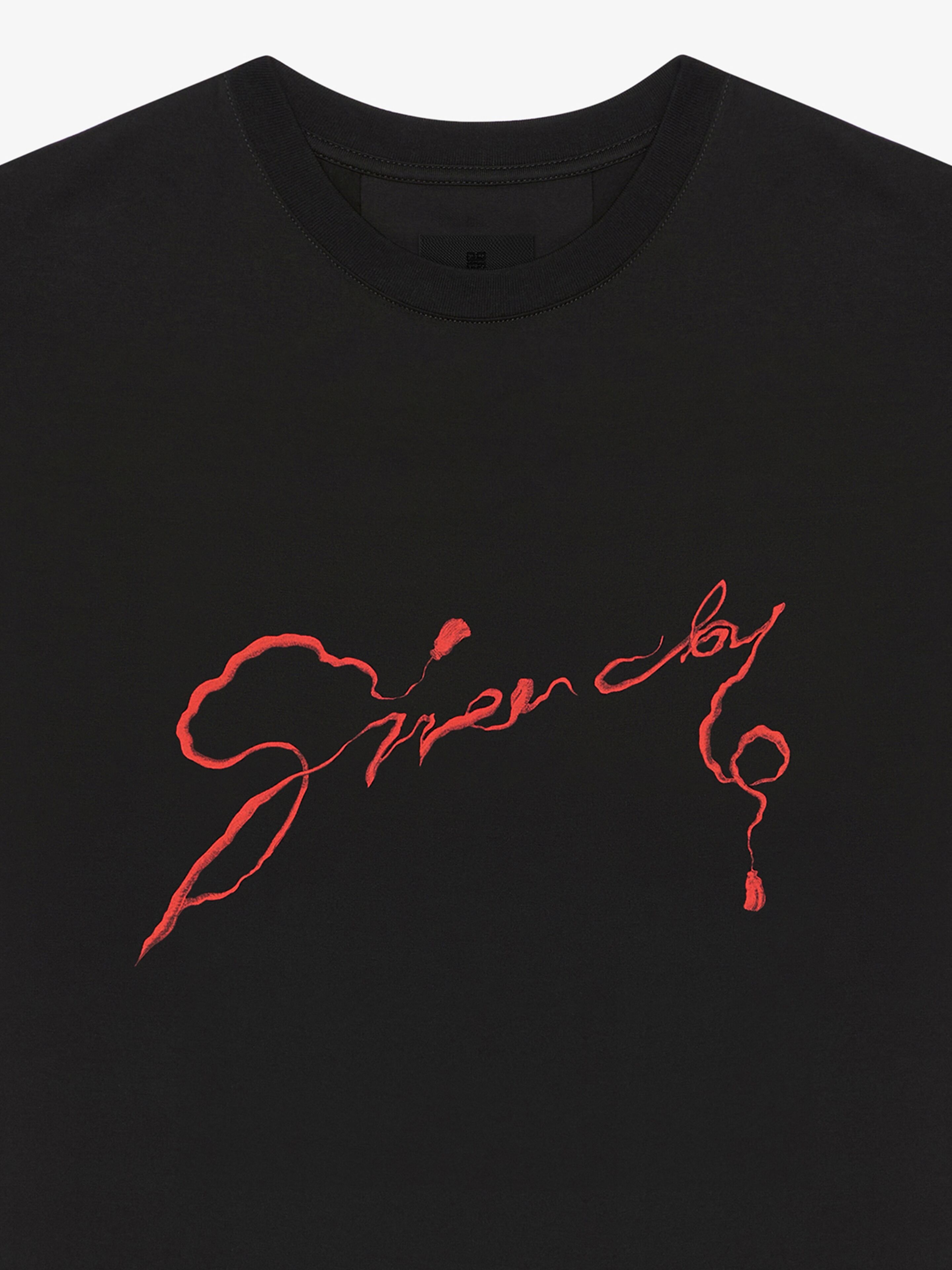 T-SHIRT IN COTTON WITH CHANDELIER AND SNAKE PRINT - 4