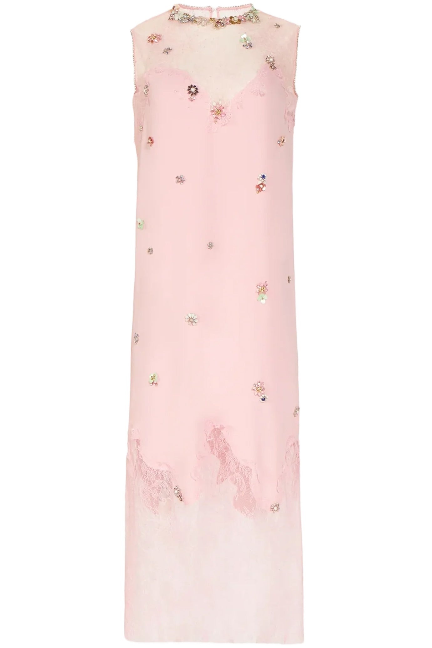 KEEVA CRYSTAL CREPE DRESS - 1
