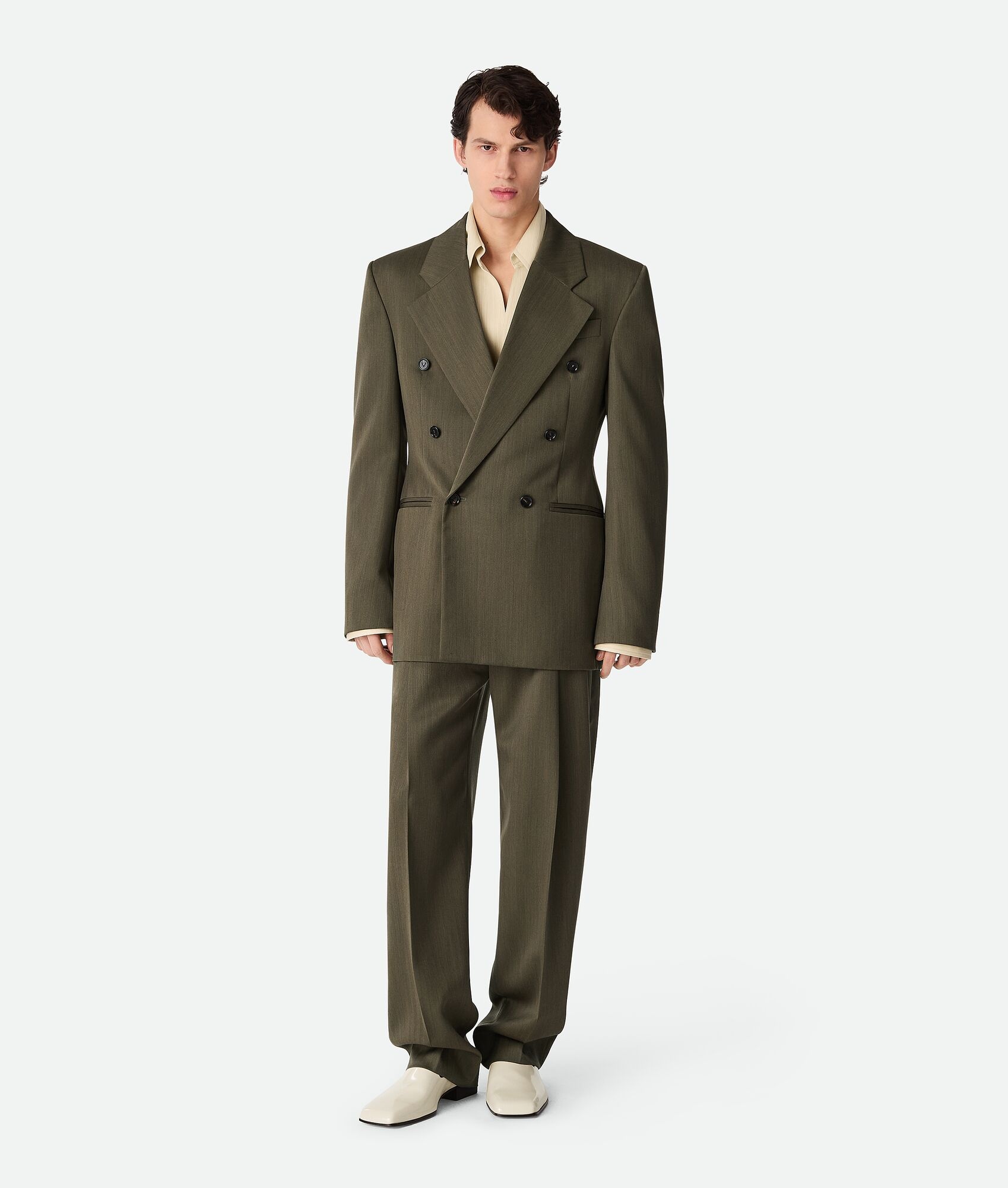 Wool Subtle Chevron Jacket - 4
