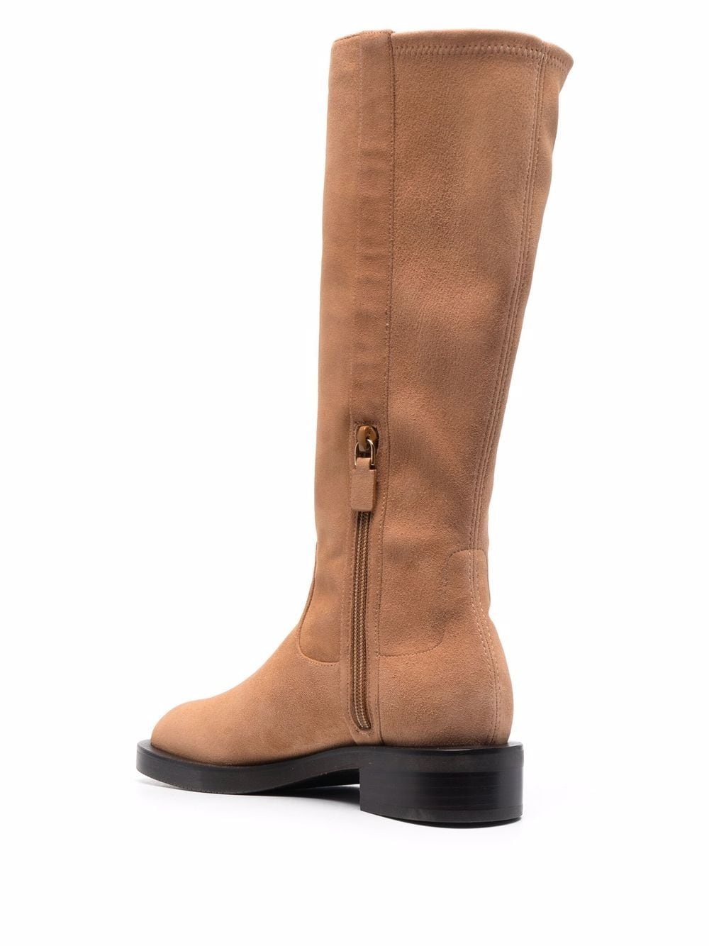 suede knee-length boots - 3