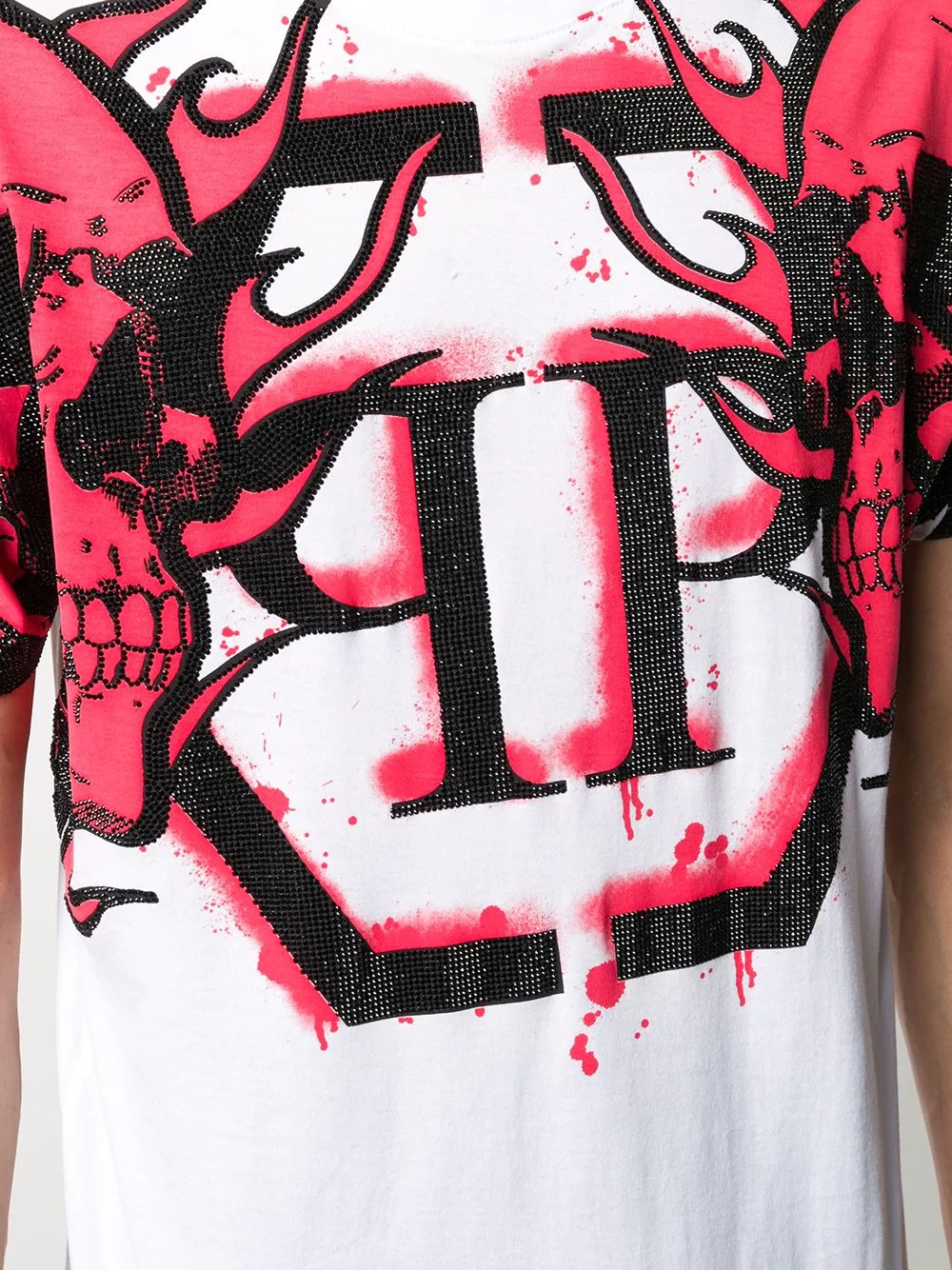 skull-print logo-detail T-shirt - 5