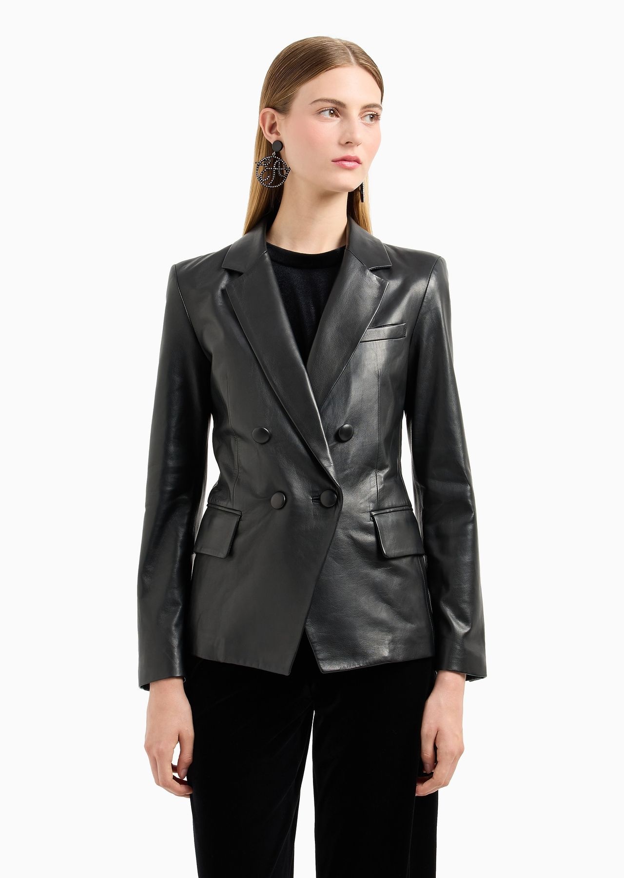 Glove-quality nappa lambskin double-breasted jacket - 2