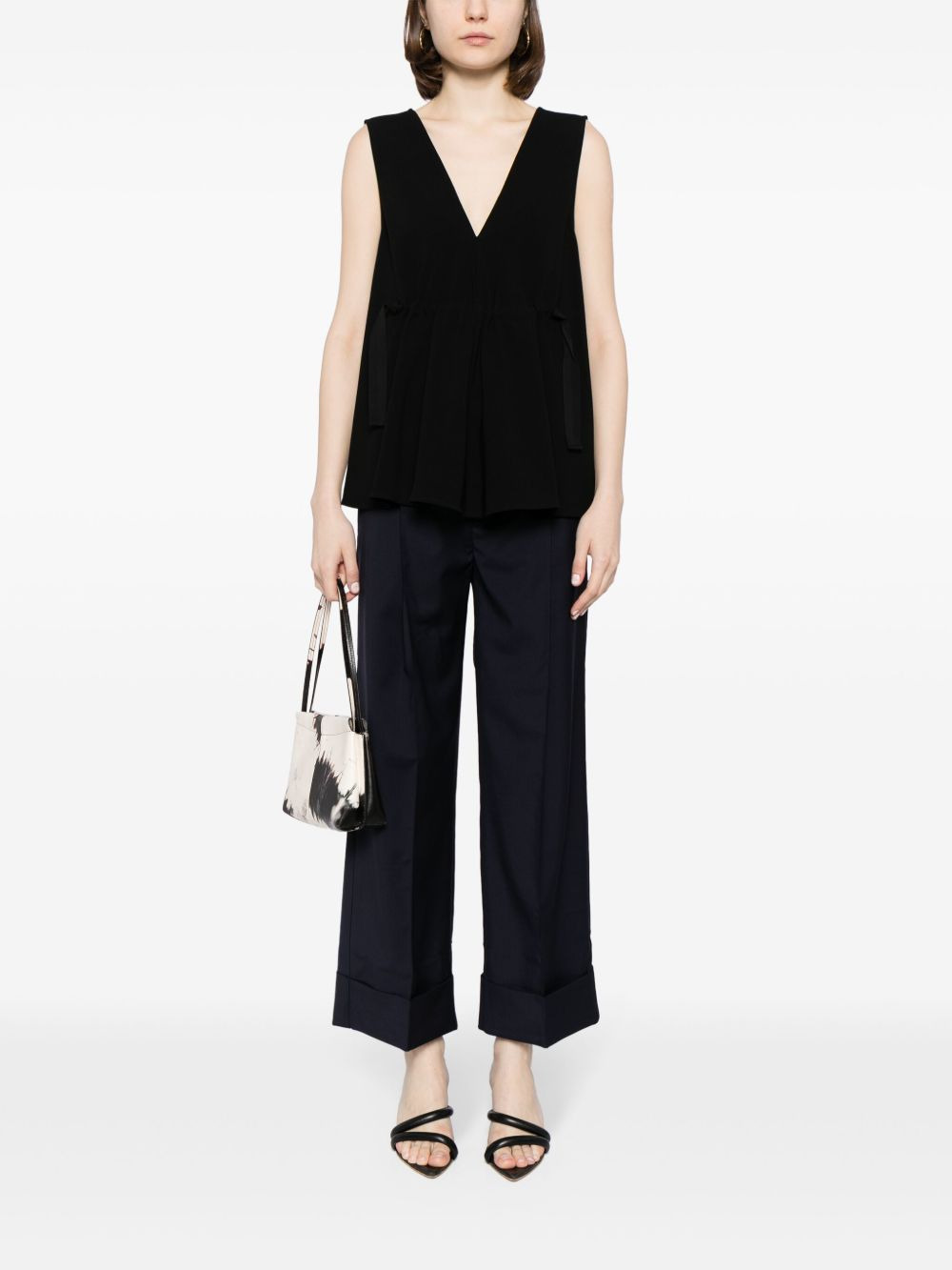 high-rise wool trousers - 2