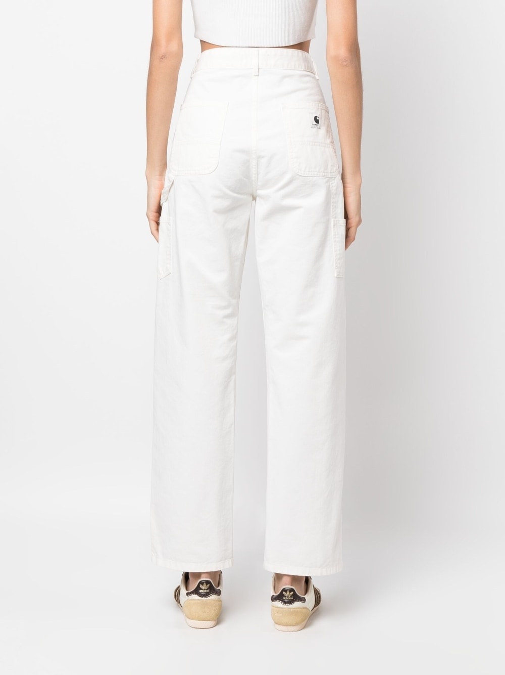 logo-patch straight-leg jeans - 4