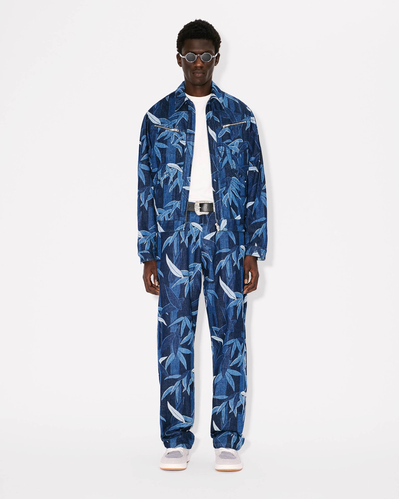KENZO Chiku-rin camo' BOTAN loose jeans in japanese denim 5